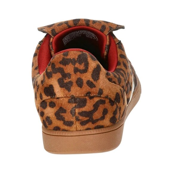 Madden NYC Women's Fold Over Sneakers, Size 9, Leopard, Flat, Round Toe, Brown - Picture 2 of 5